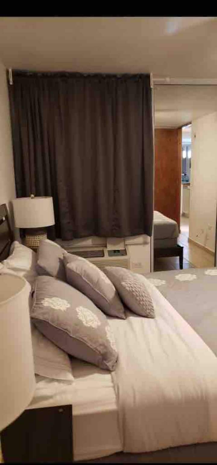 Главна спална соба со приватна бања.
