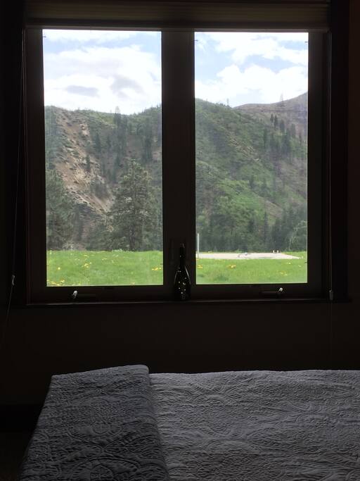 The morning sun will crest the hill and brighten your day.