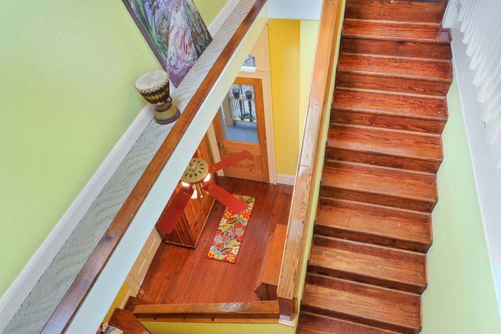 Front door view from loft area