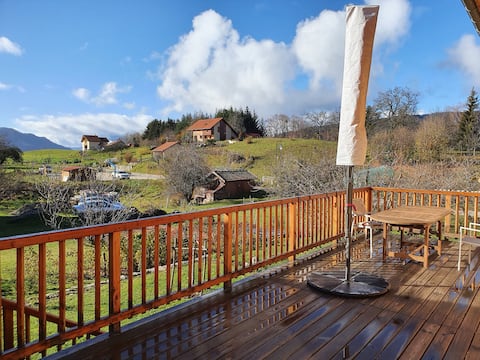 Village house atmosphere chalet wood-4 ch-8 pers