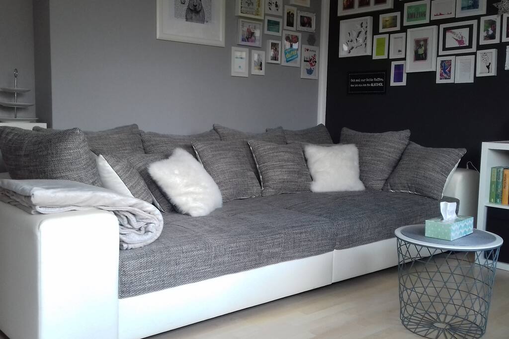 Auf dem Big Sofa kann man auch zu zweit gut schlafen :)