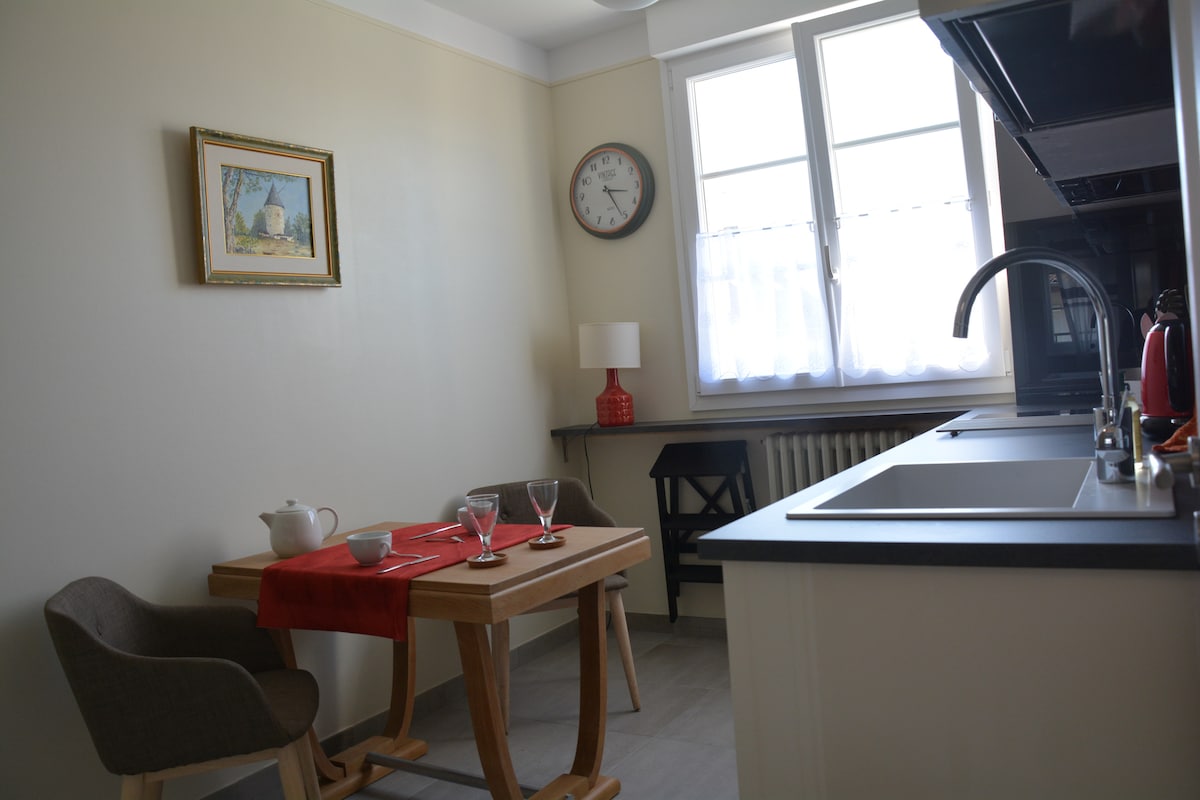 Airbnb performant: Cozy T1, near city center, and champagne cellars. à Reims