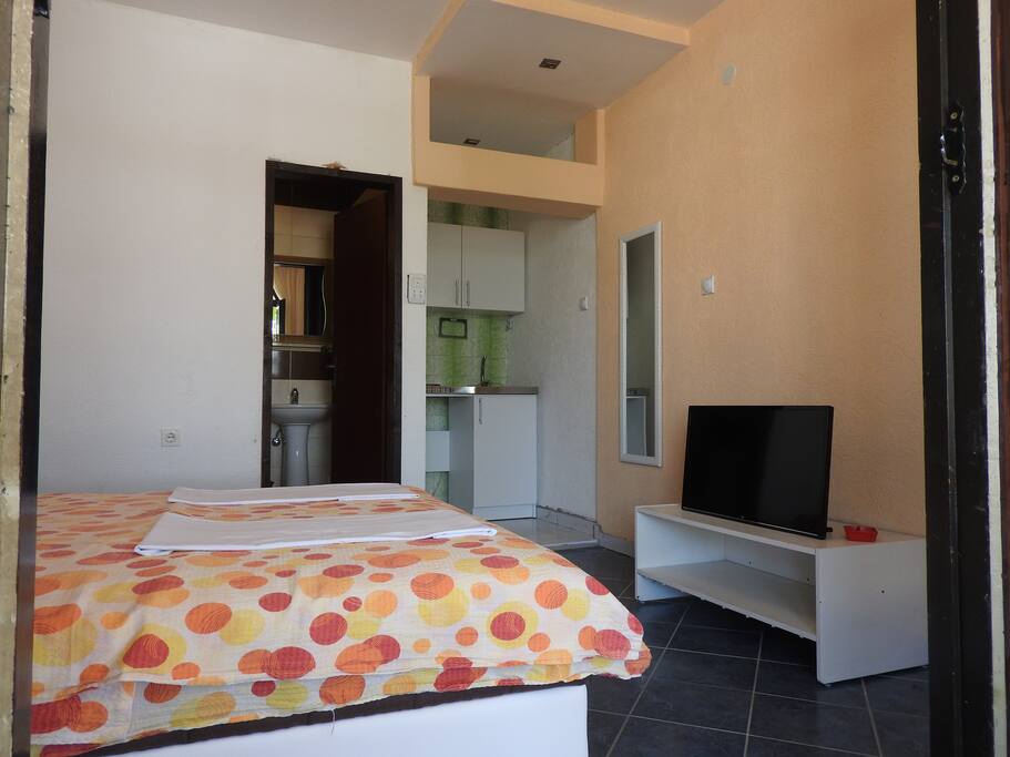 Sleeping Room, Kitchen.