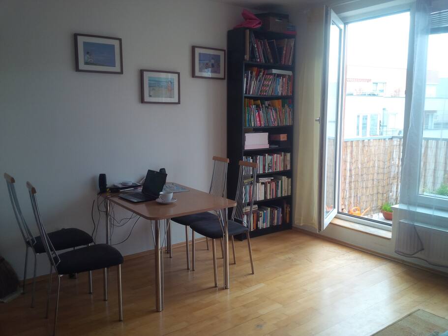 the dinner table, where i will also work.