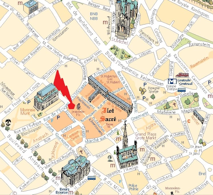 Right in the middle of old city centre