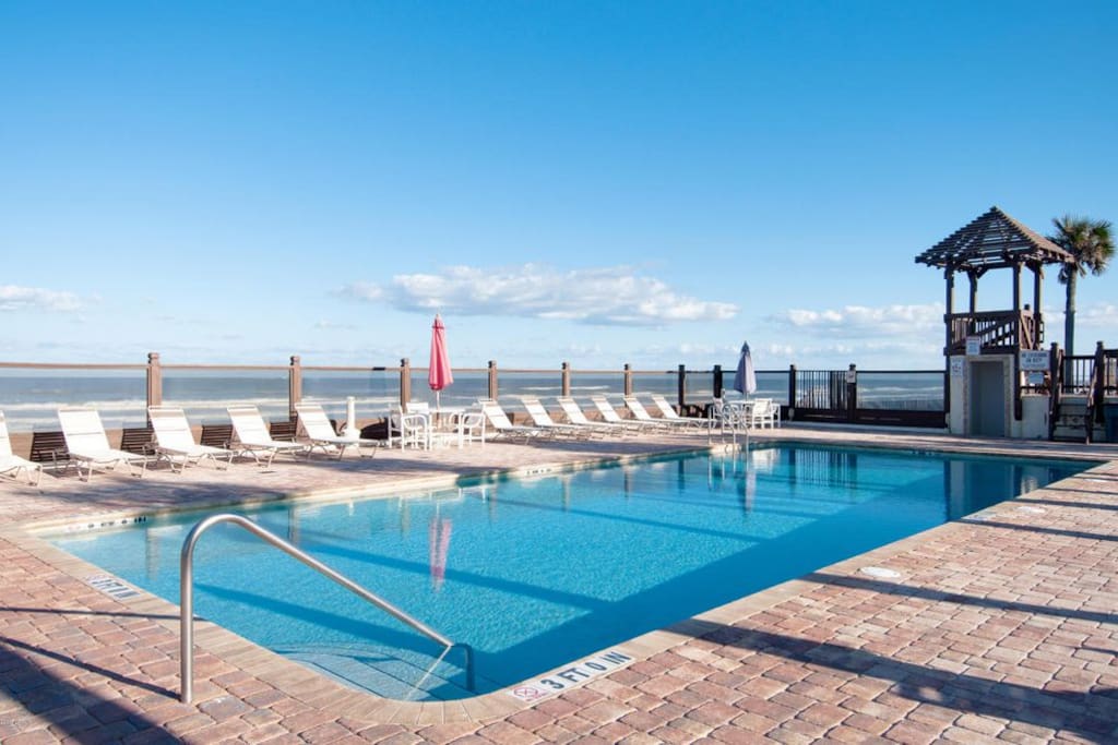 Pool with tower