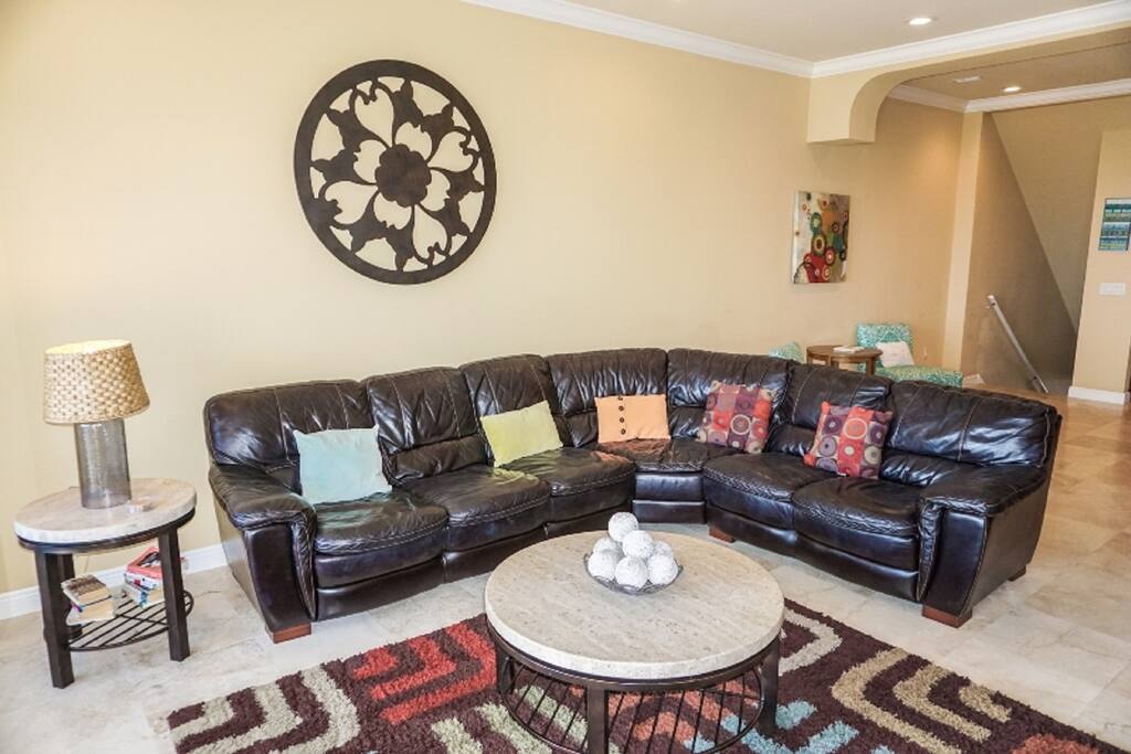 Ample seating in the living room