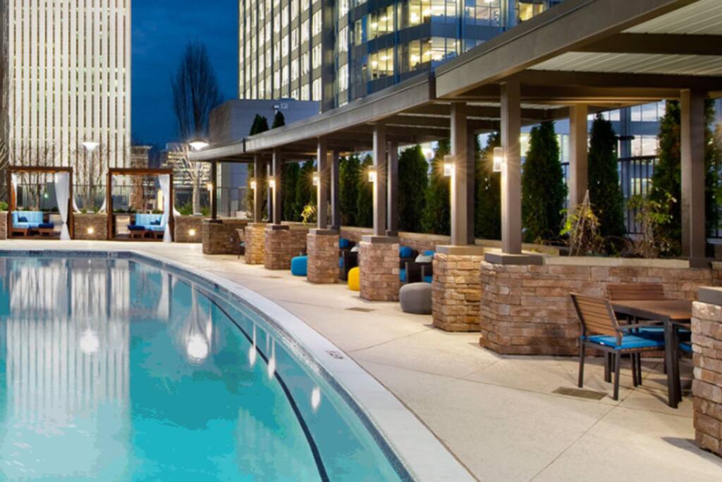 7th floor pool area.