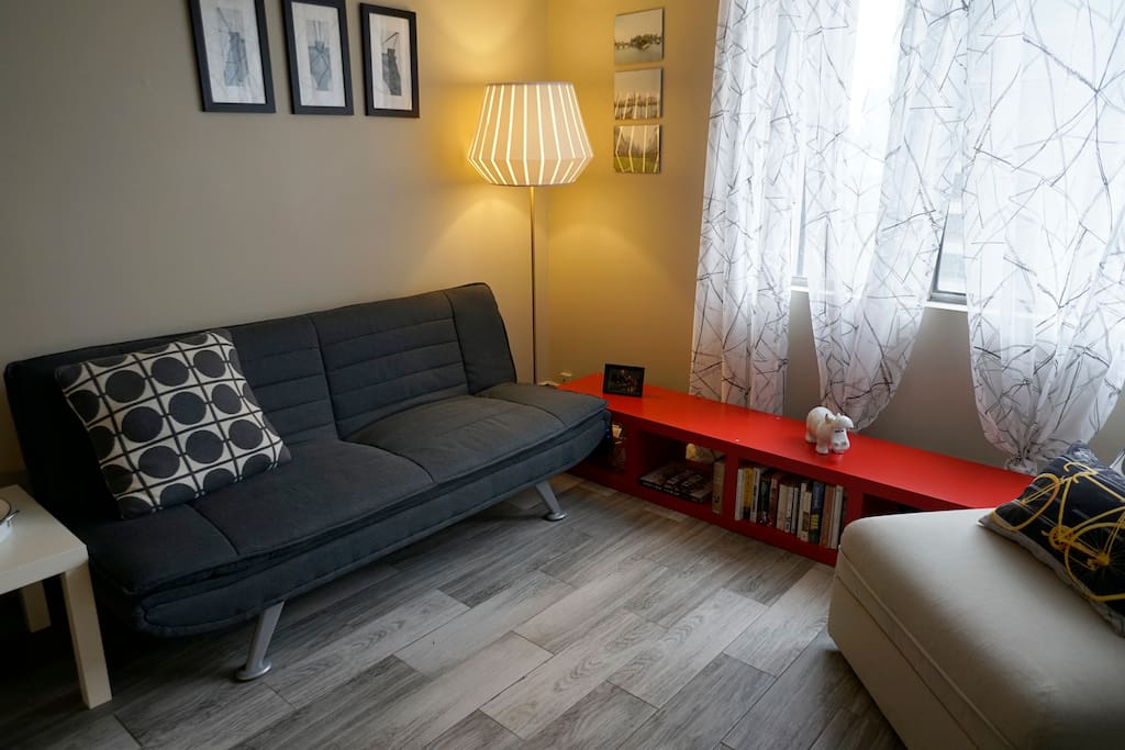 Living room: sofa bed