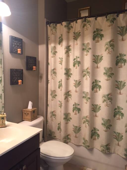 Private bathroom next to the bedroom.
