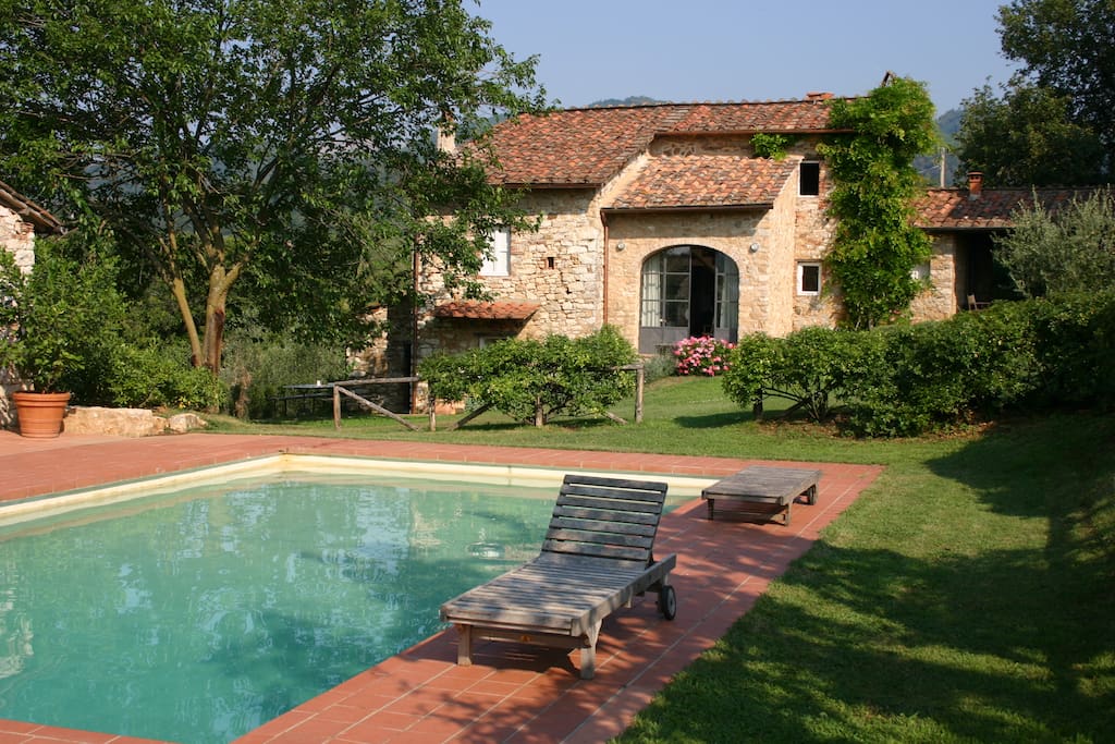 The house and pool