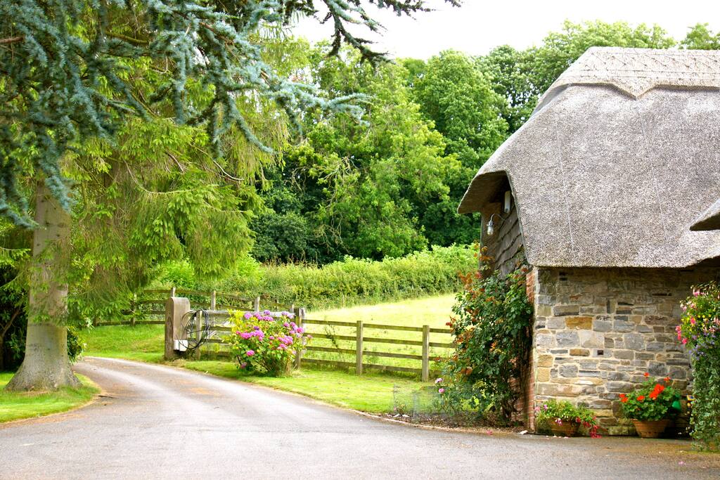Entrance driveway