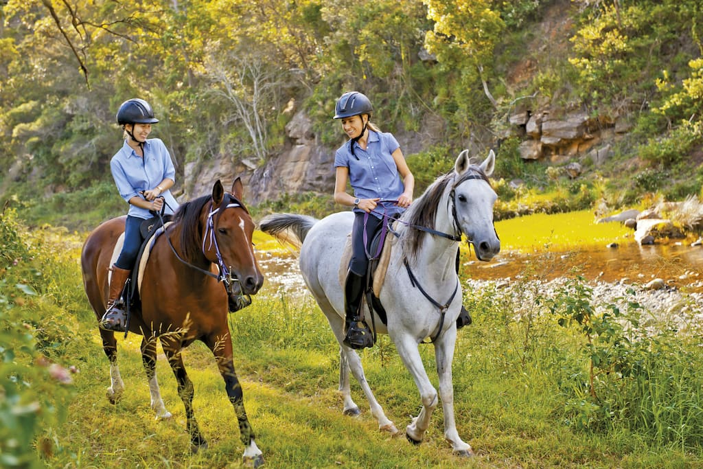 You can go horse riding