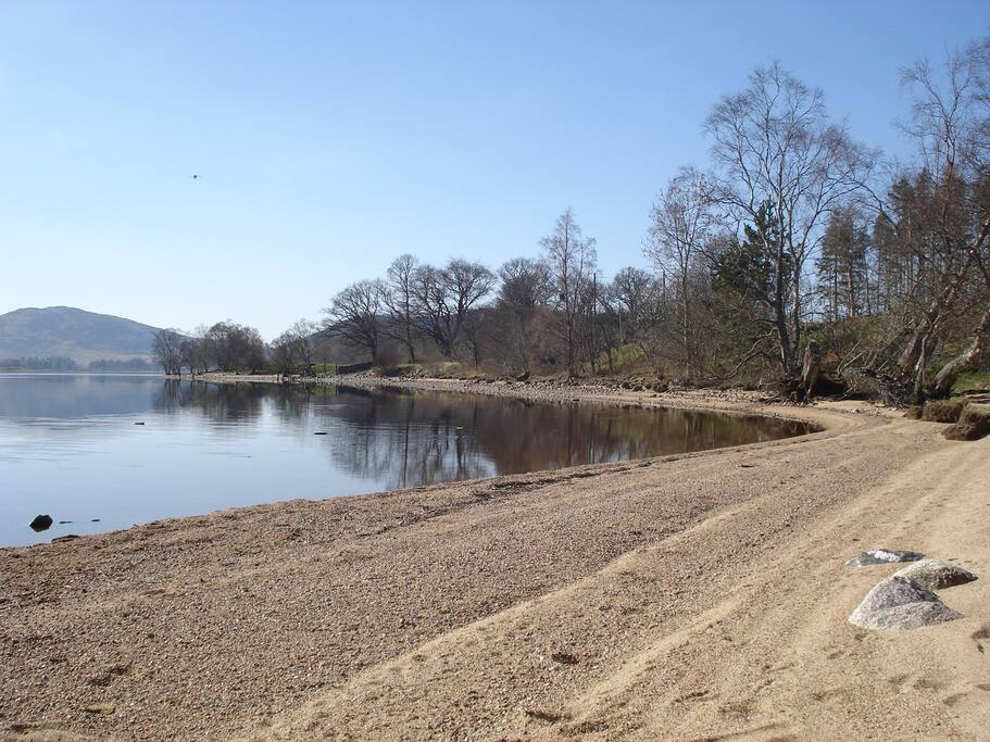 Loch Rannoch on of its many beaches
