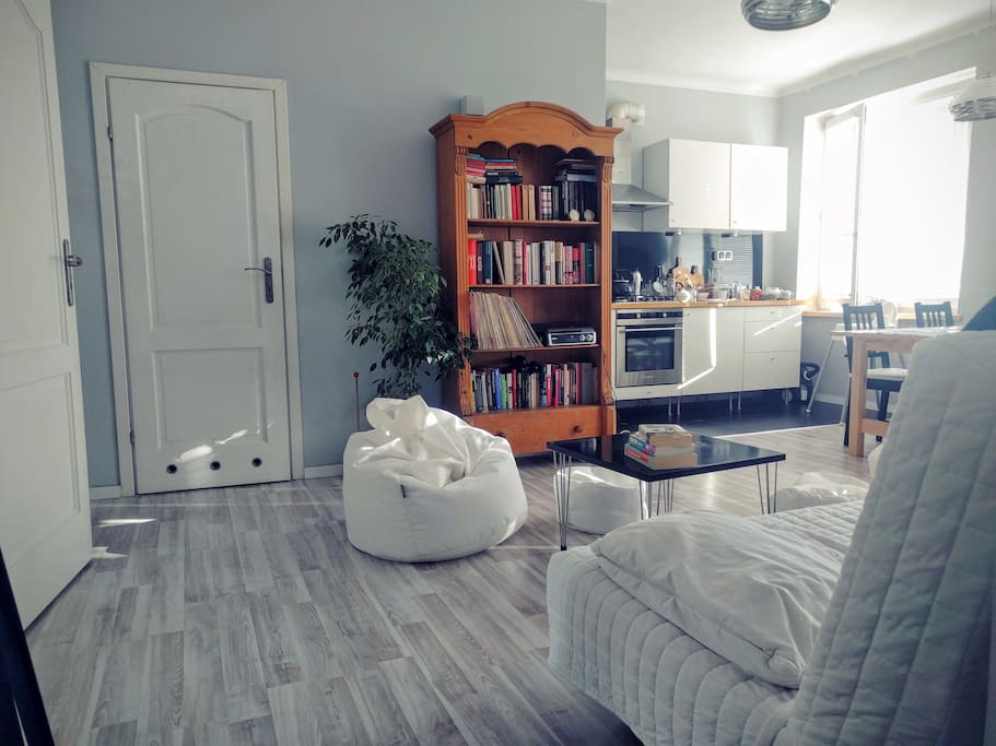 Feel free to use all the amenities in our living room.