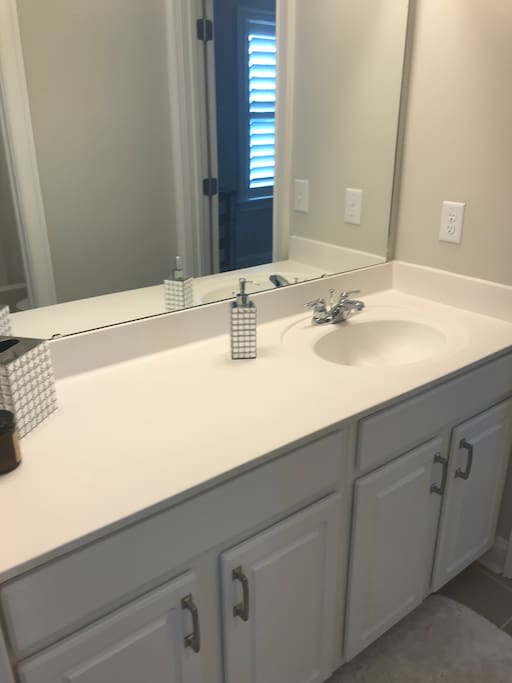 Private bathroom upstairs