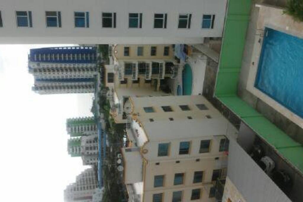 View to the beach.