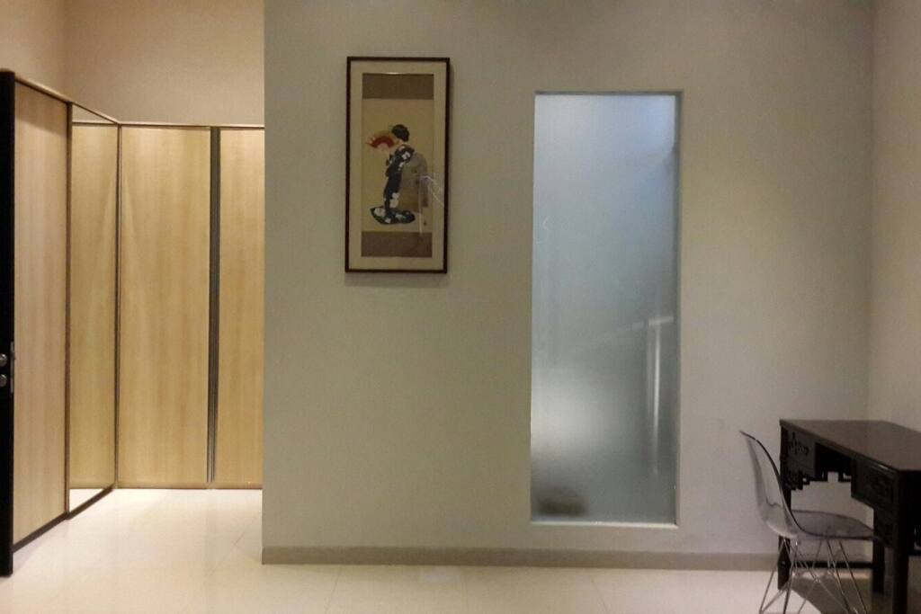 Spacious closet & Writing table