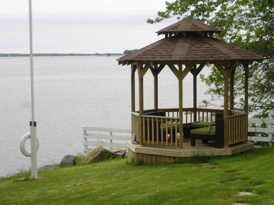 The gazebo -- coolest place in the yard