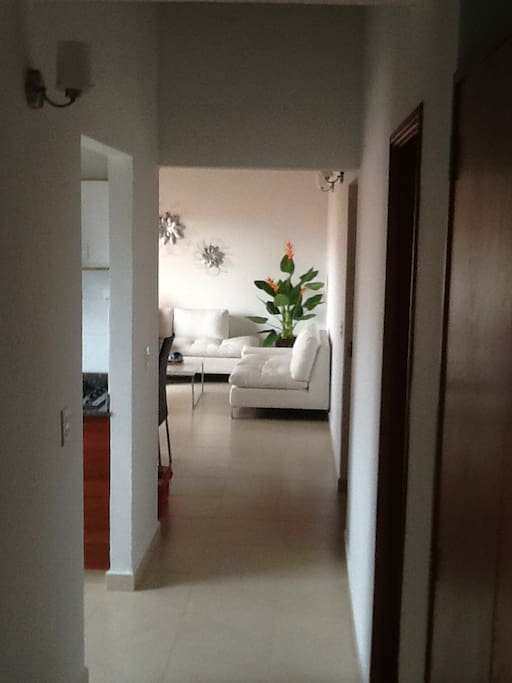 hallway from living to bathroom/ rooms