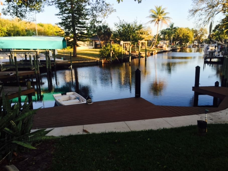 BACKYARD SALTWATER CANAL