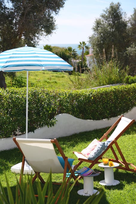 Ocean View and real grass to tickle your toes