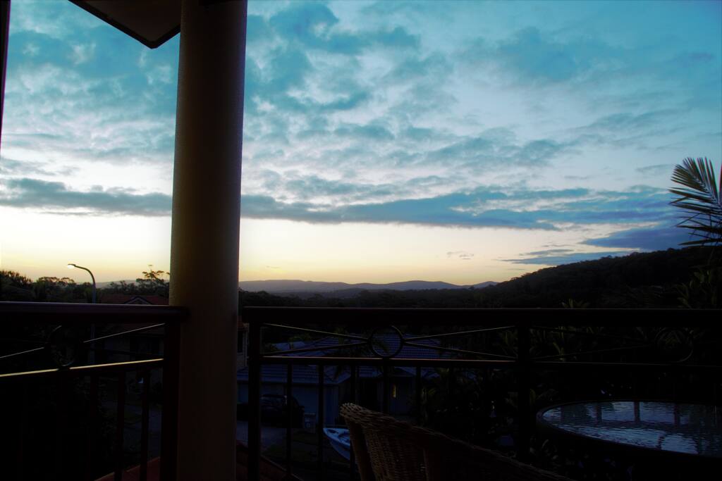 The view from the front balcony
