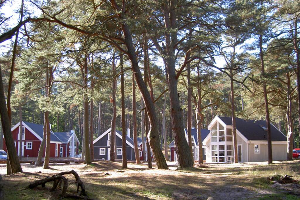 The exterior view of the beach Baabe in Baabe auf Rügen.