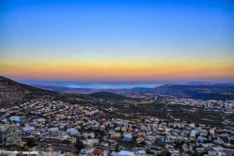 Emily penthouse(Luxury): Galilee&Golan mount view.