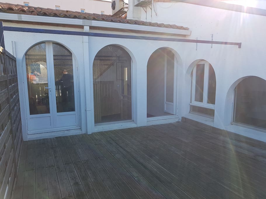 Terrasse : salon de jardin