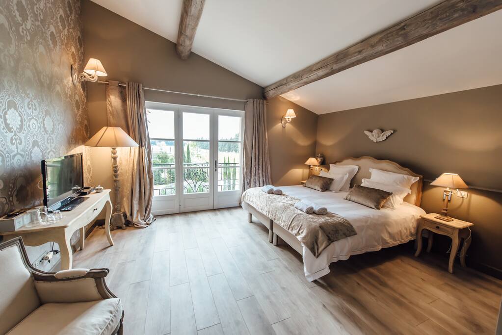 chambre double vue jardin