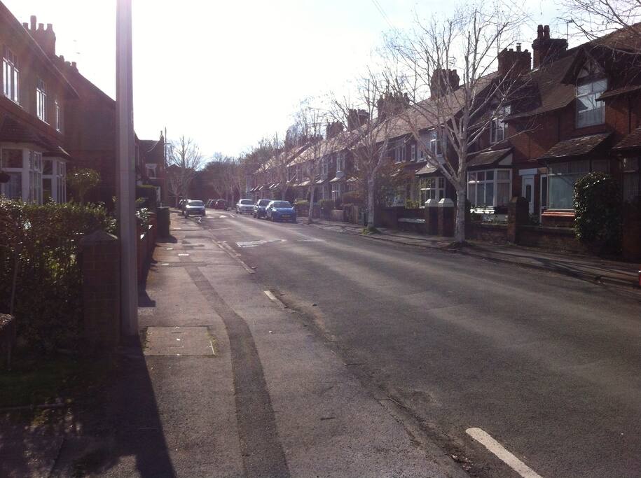 Quiet street, easy parking outside
