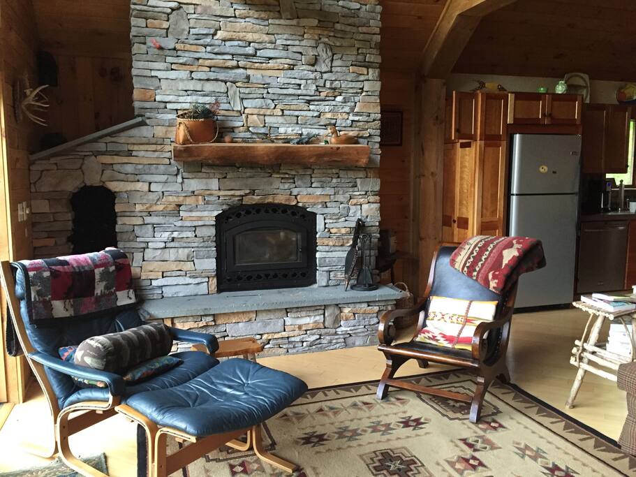Fireplace in great room