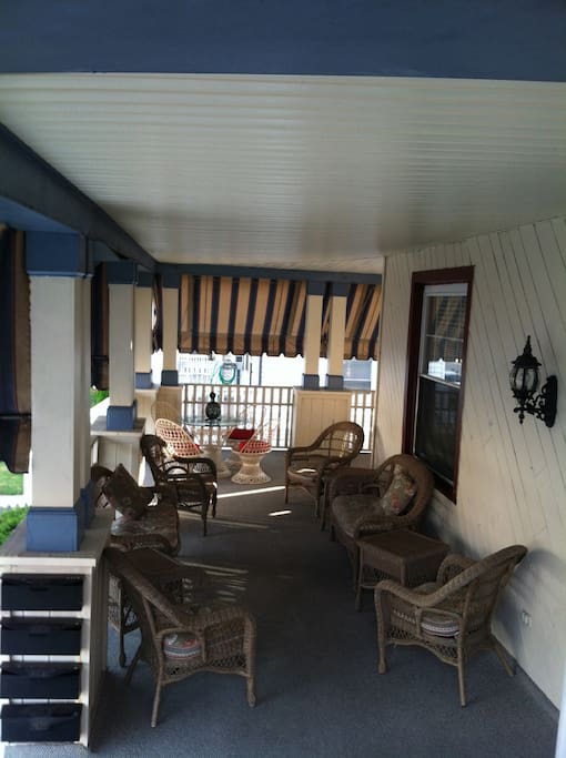 Victorian Wrap-around Porch - perfect way to relax!