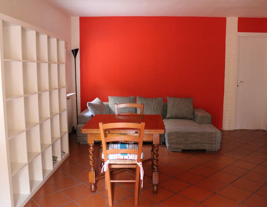 Living room with sofa bed