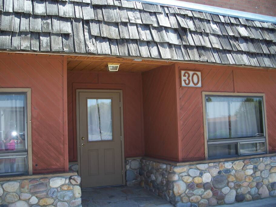 Apartment front entrance.