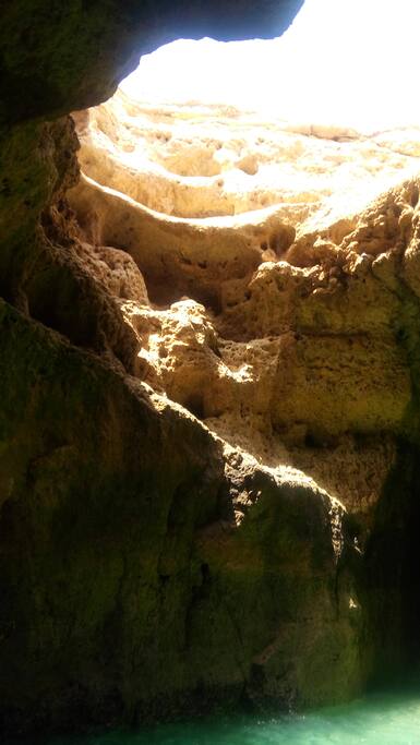 Benagil caves at 3,5km