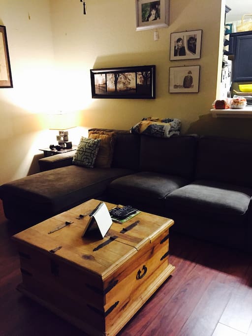 The shared living room/lounge.