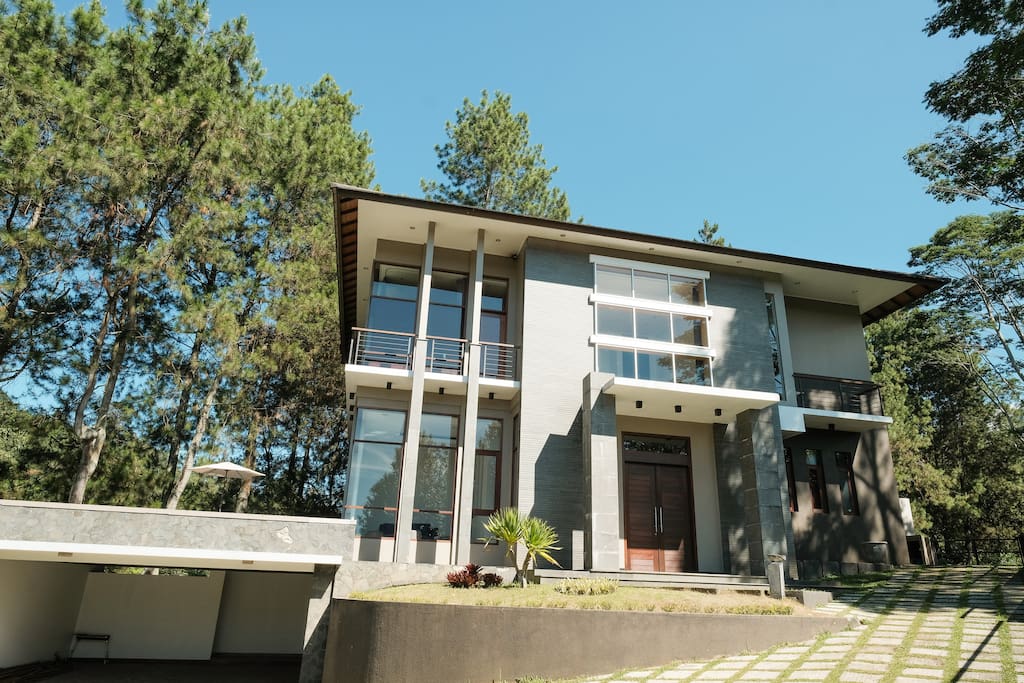 Front view of the house