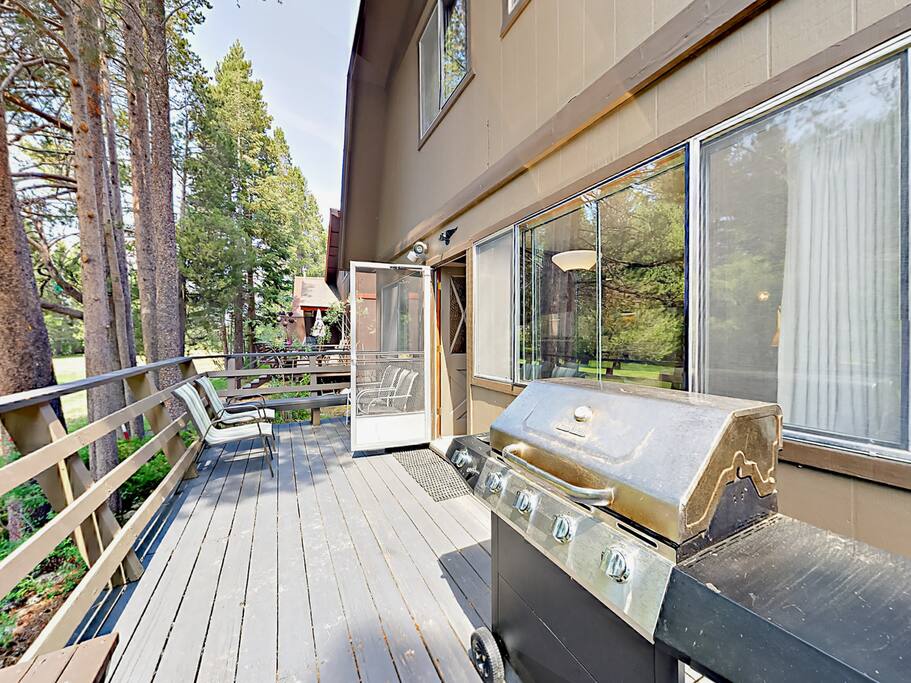 Grill your favorite meals on the deck.