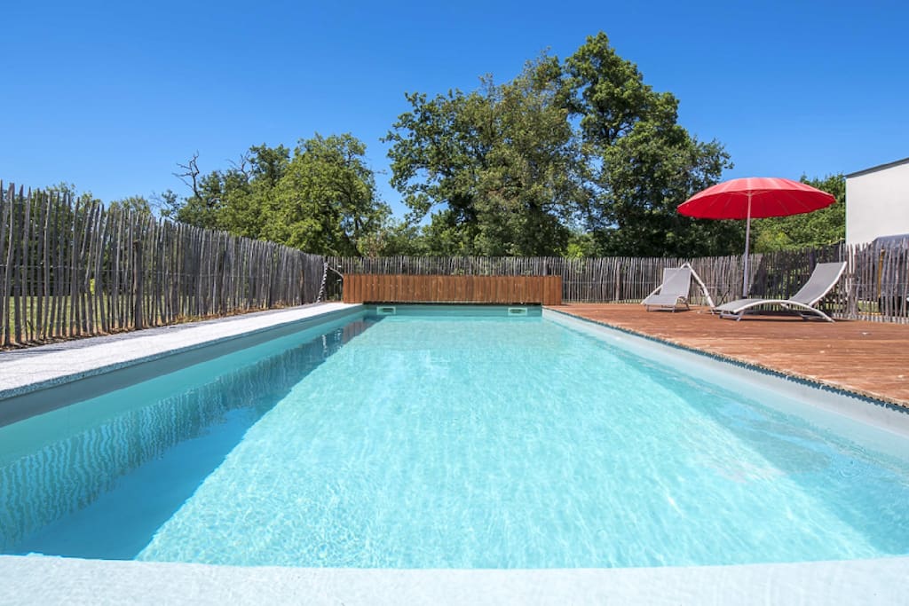 Piscine chauffée 28C
