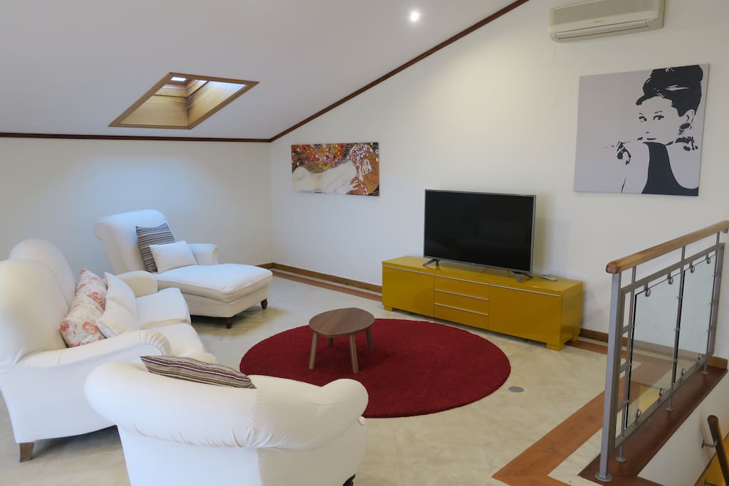 The Living room in the top floor