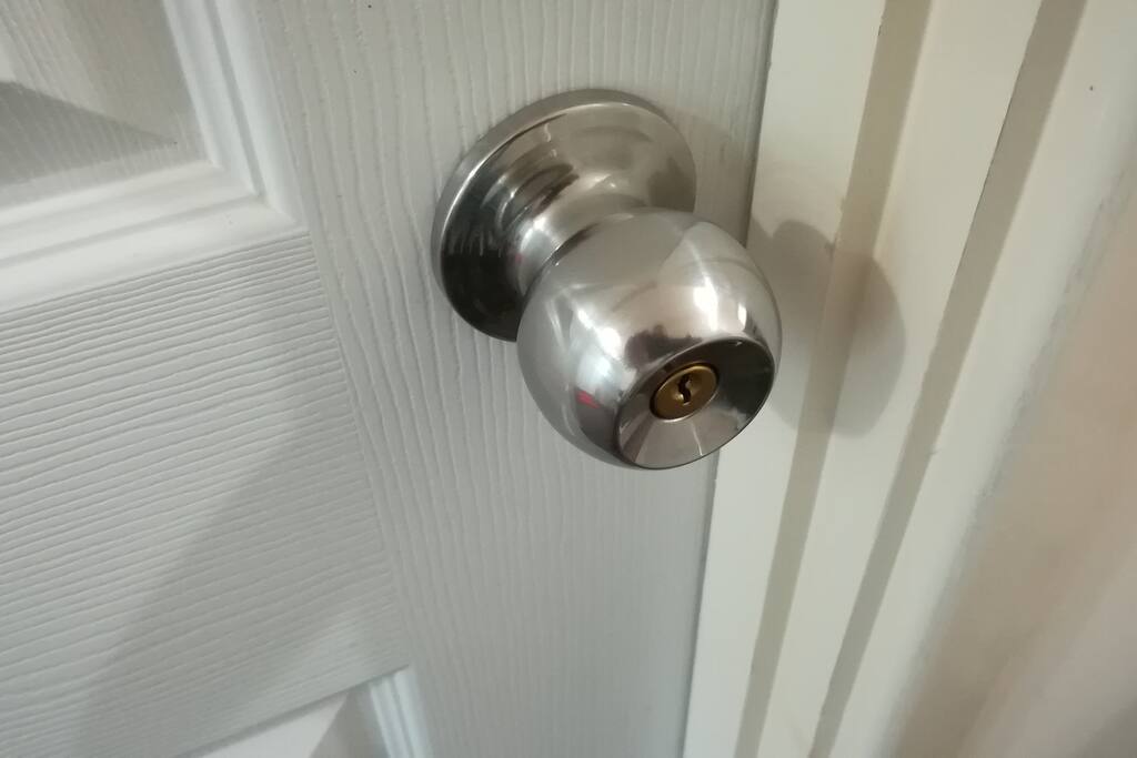 Lockable door for added privacy and security.