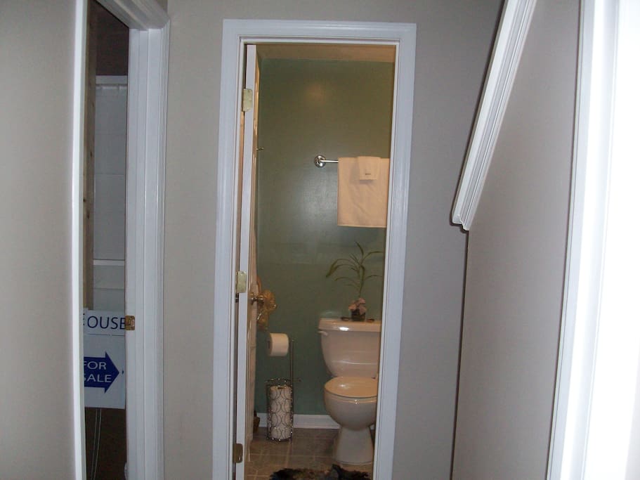 Hallway to bathroom
