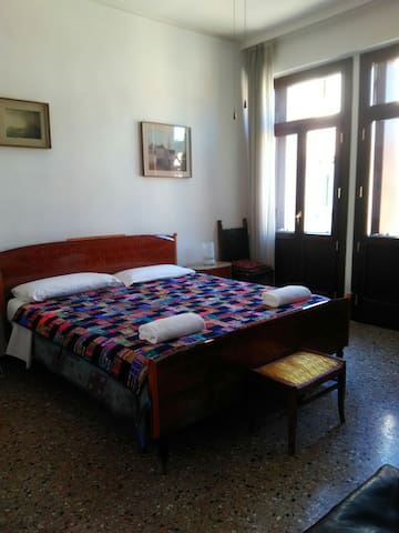 "Big bed", shared bathroom