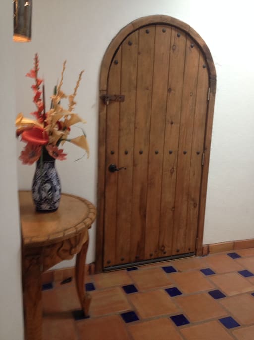 Rustic doors throughout