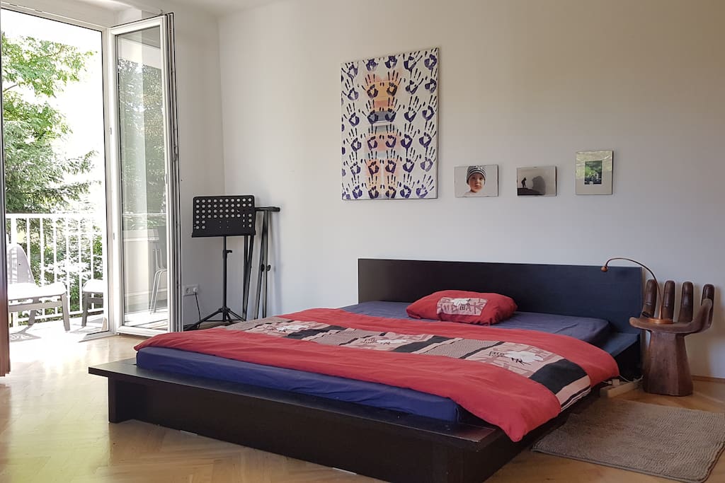 Bedroom with balcony