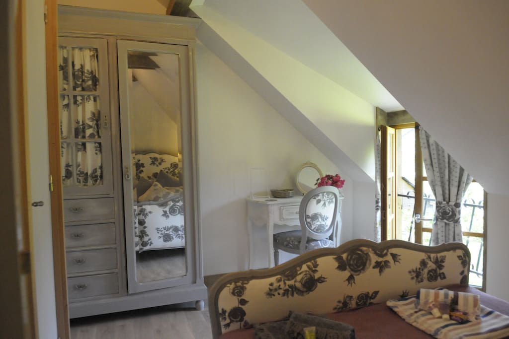 Chambre "prairie" avec sa salle de bain wc