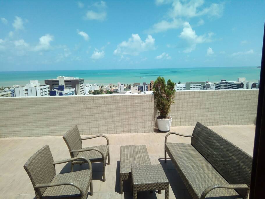 Vista da área de convivência
