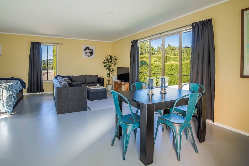 Your dining, lounge space